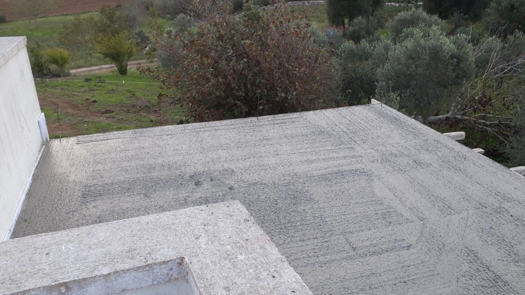 Wet Concrete Roof